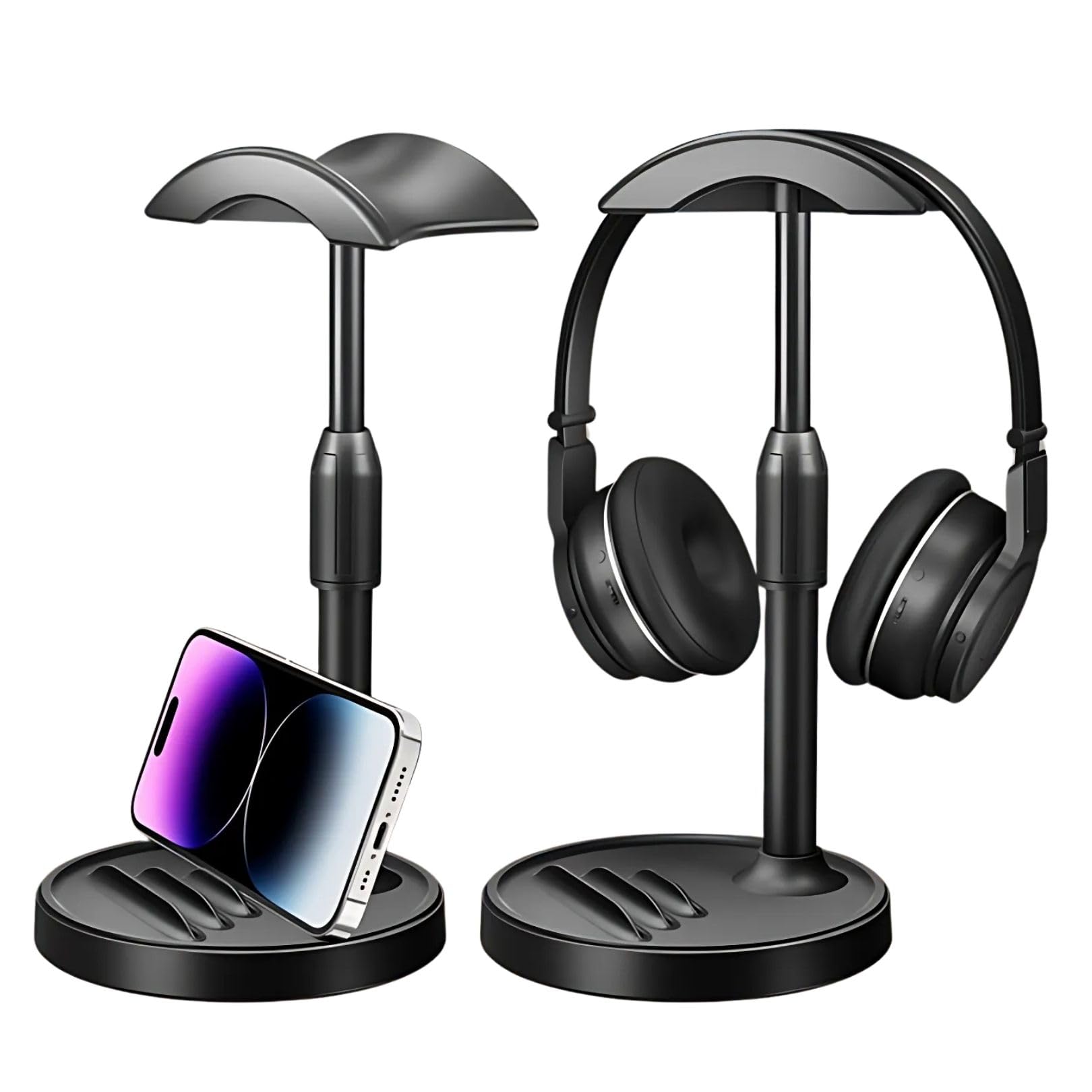 Copeflap Desktop Headphone Headset Holder with Smartphone Height Adjustable Stand, Stand, (Black) чорний
Copeflap Desktop Headphone Headset Holder with Smartphone Height Adjustable Stand, Stand, (Black) чорний