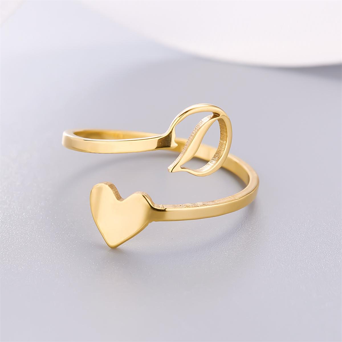 26 A-Z Letters Love Heart Opening Rings For Women Men Stainless Steel Name Alphabet Heart Finger Rings Birthday Party Jewelry
26 A-Z Letters Love Heart Opening Rings For Women Men Stainless Steel Name Alphabet Heart Finger Rings Birthday Party Jewelry