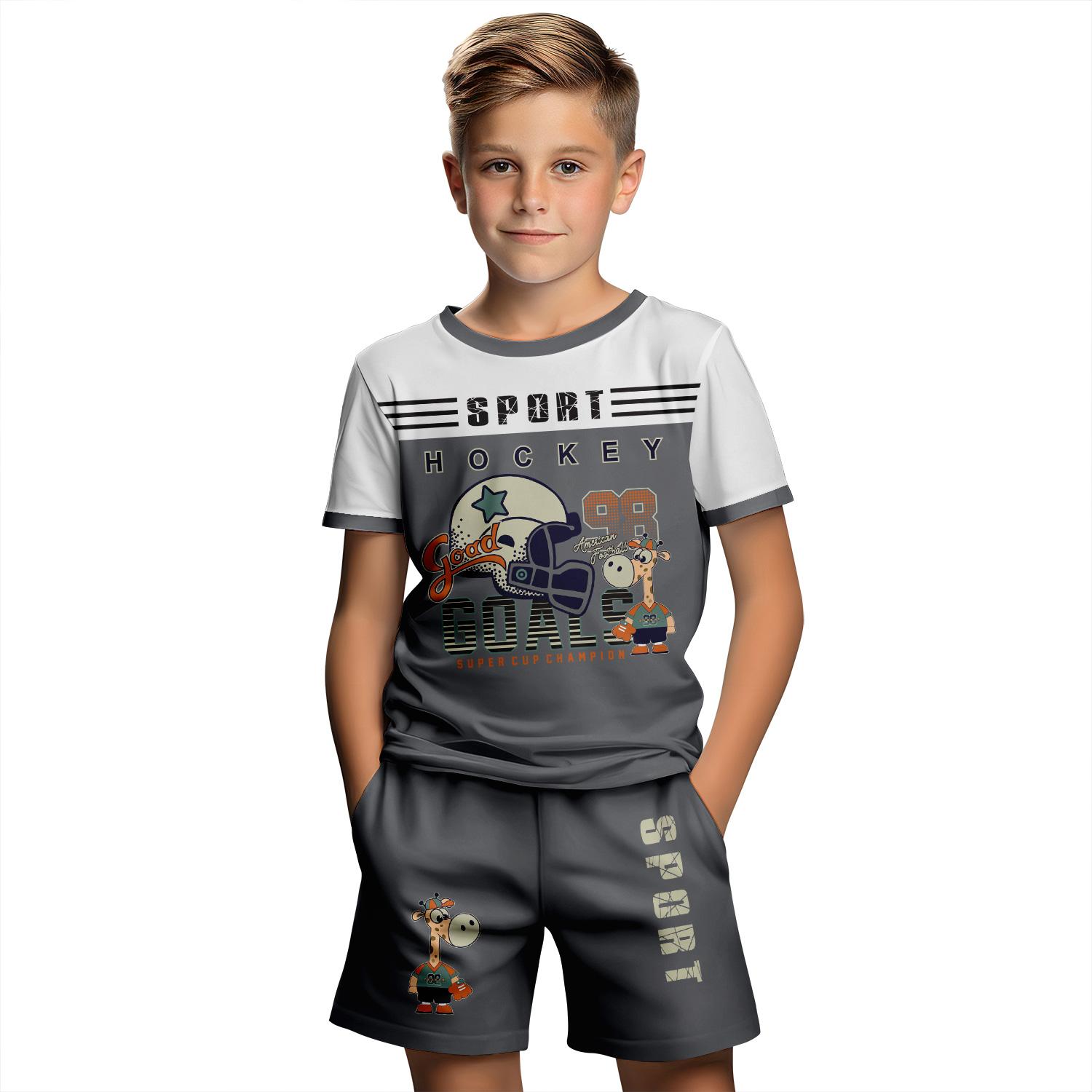 Summer Cartoon Creative Fun Pattern Children s Summer Fashion Comfortable Soft Breathable Short Sleeved Two-piece Set 140
Summer Cartoon Creative Fun Pattern Children s Summer Fashion Comfortable Soft Breathable Short Sleeved Two-piece Set 140