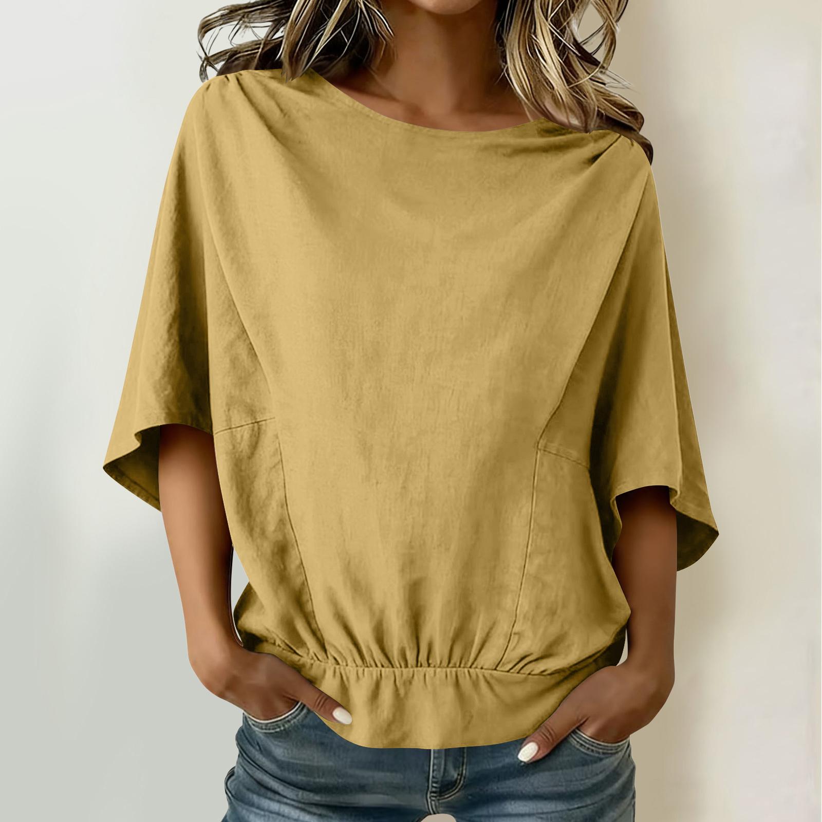 Womens Loose Fit Sleeve Blouse Lightweight Crew Neck Pullover Casual Top for Daily Wear Comfortable Design XL
Womens Loose Fit Sleeve Blouse Lightweight Crew Neck Pullover Casual Top for Daily Wear Comfortable Design XL