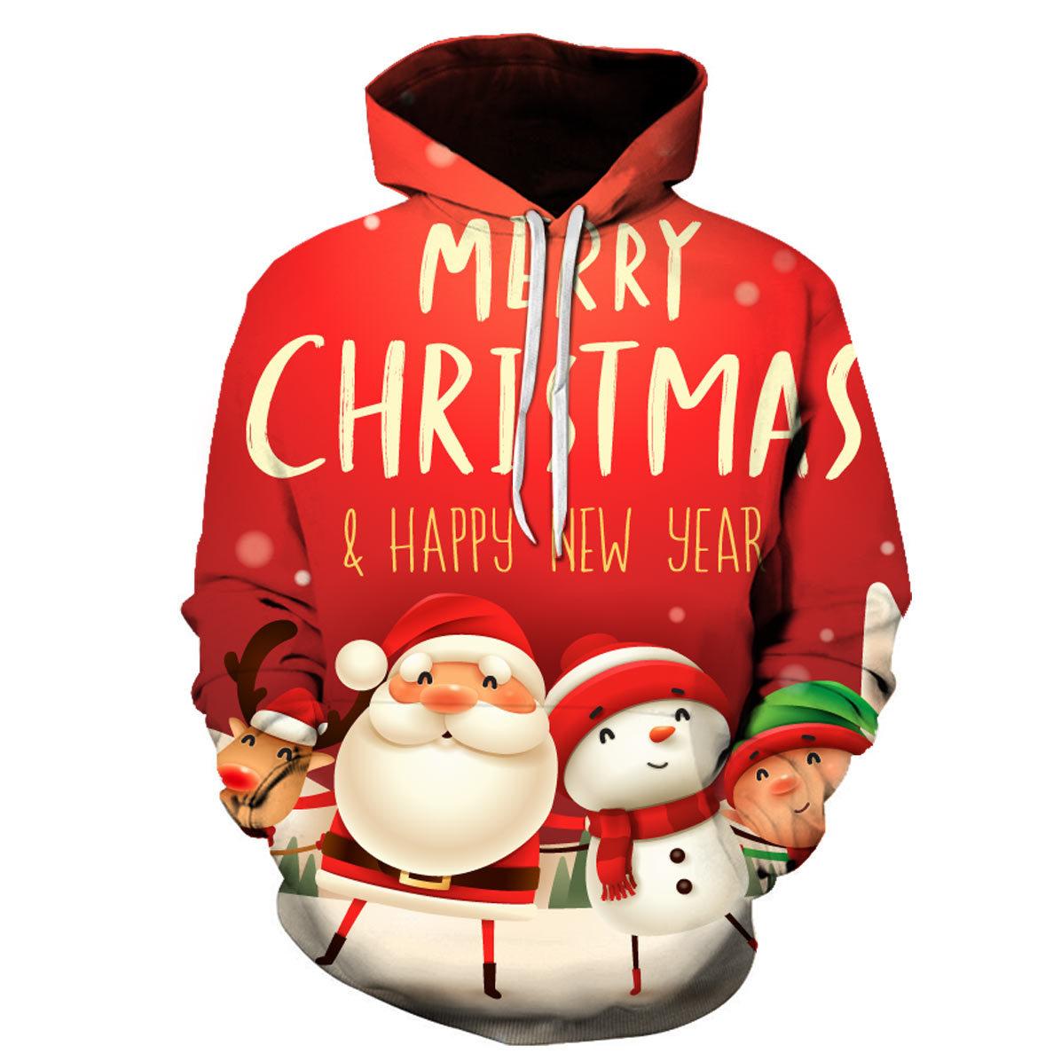 Spring and autumn new Christmas hoodie 3D digital printing casual men s pullover sweatshirt S
Spring and autumn new Christmas hoodie 3D digital printing casual men s pullover sweatshirt S