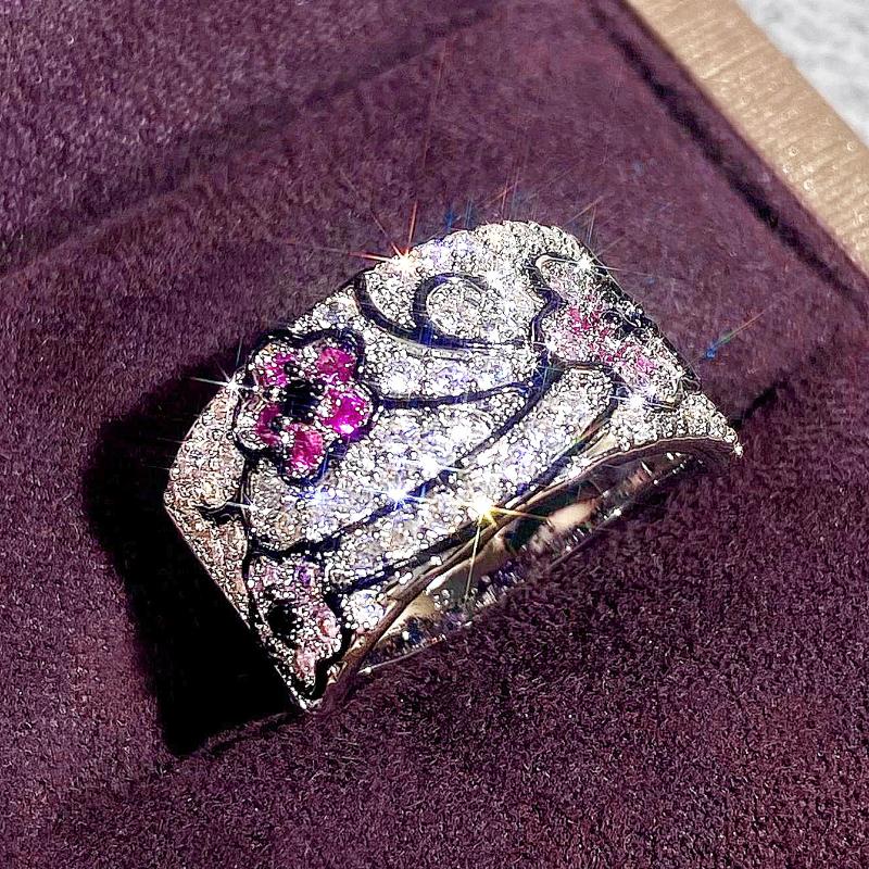 Huitan Shinning Flower Design Finger Ring Female Luxury Lady Aesthetic Fashion Zircon for Engagement Gorgeous Chic Wedding Band 6
Huitan Shinning Flower Design Finger Ring Female Luxury Lady Aesthetic Fashion Zircon for Engagement Gorgeous Chic Wedding Band 6
