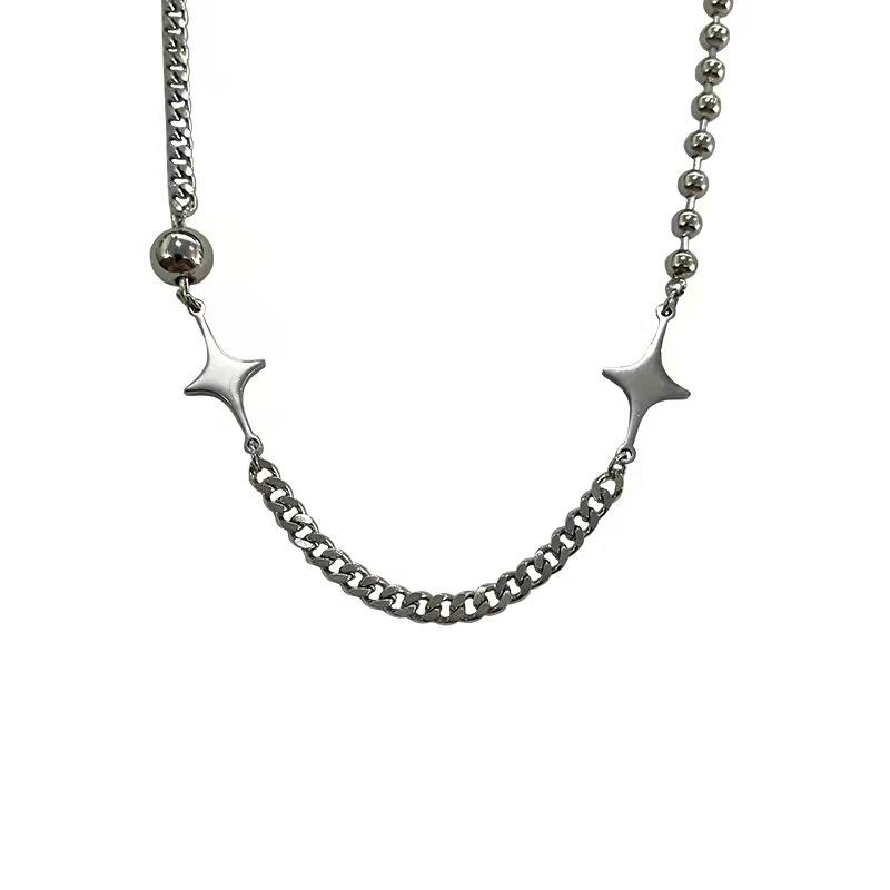 Mangxing Necklace Cuban Chain Clavicle Chain Design Sense Clavicle Chain Neck Chain Tide Titanium Steel Necklace
Mangxing Necklace Cuban Chain Clavicle Chain Design Sense Clavicle Chain Neck Chain Tide Titanium Steel Necklace