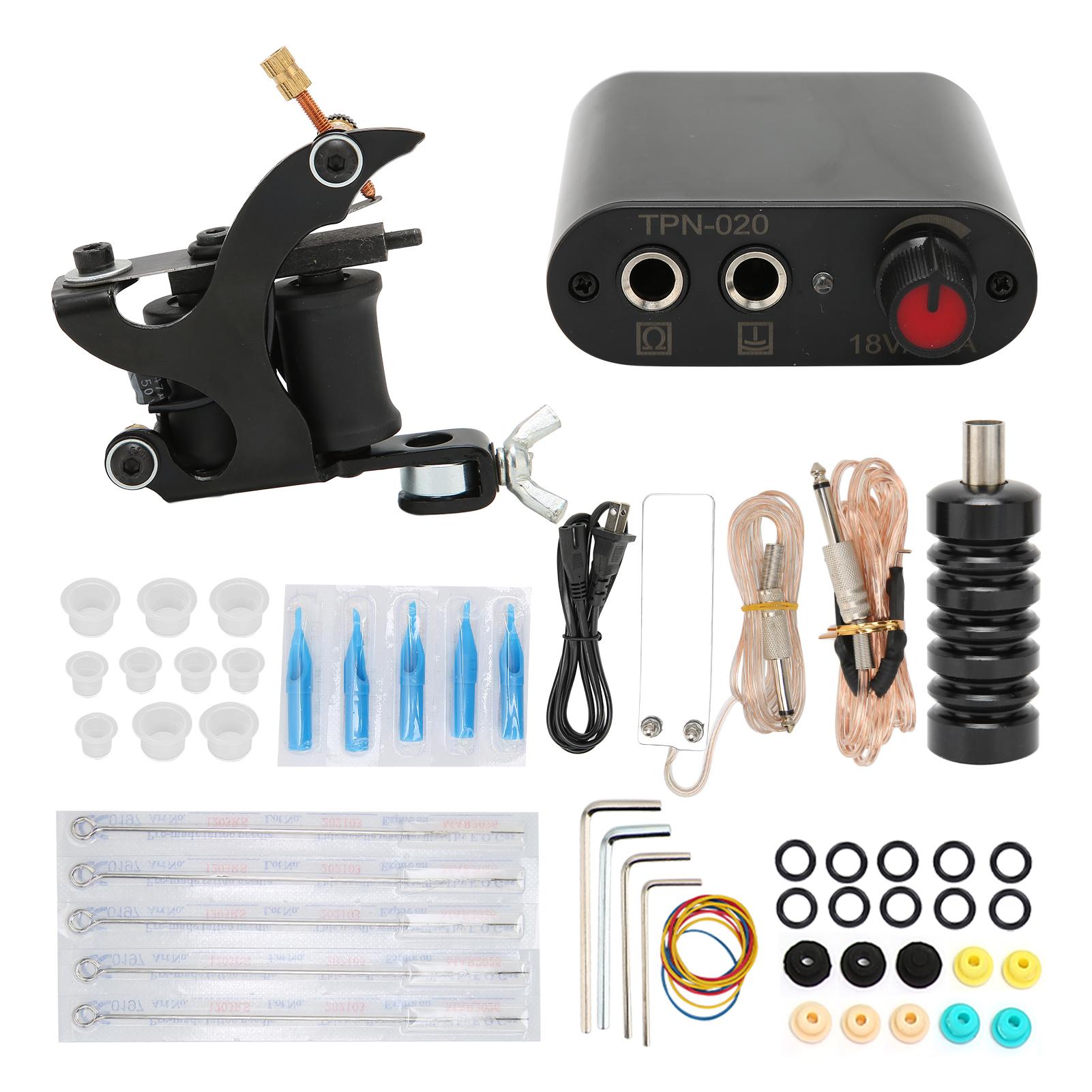 Complete Tattoo Machine Kit 8 Wraps Coil Tattoo Machine Tattoo Power Supply Kit Professional Tattoo US Plug
Complete Tattoo Machine Kit 8 Wraps Coil Tattoo Machine Tattoo Power Supply Kit Professional Tattoo US Plug