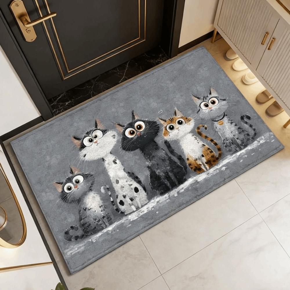 Cat Pattern Bathroom Carpet Water-absorbing Bedroom Door Rug Cute Doormat Home Decor 40×60CM-C
Cat Pattern Bathroom Carpet Water-absorbing Bedroom Door Rug Cute Doormat Home Decor 40×60CM-C
