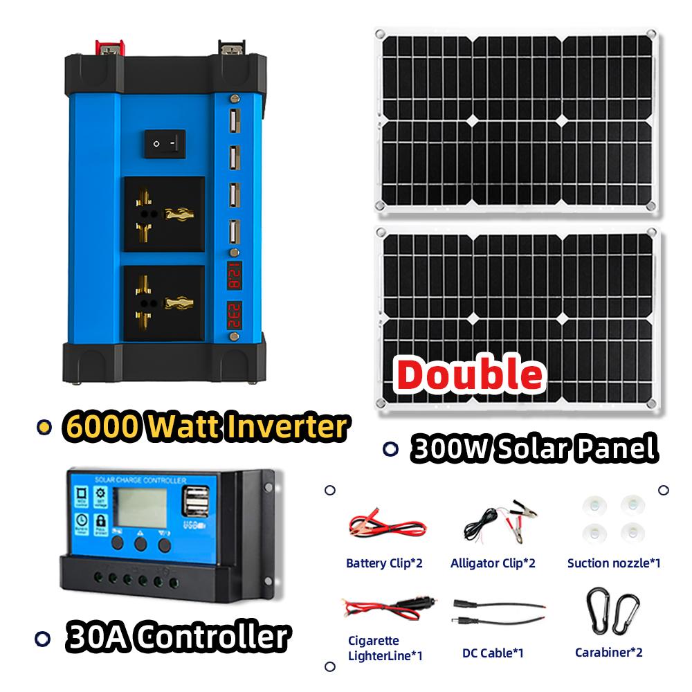 6000W Interver Outdoor Power 12v Solar Power Generator Solar Panel with 30A Solar Kit Charge Controller Solar System Set Camping 6000W
6000W Interver Outdoor Power 12v Solar Power Generator Solar Panel with 30A Solar Kit Charge Controller Solar System Set Camping 6000W