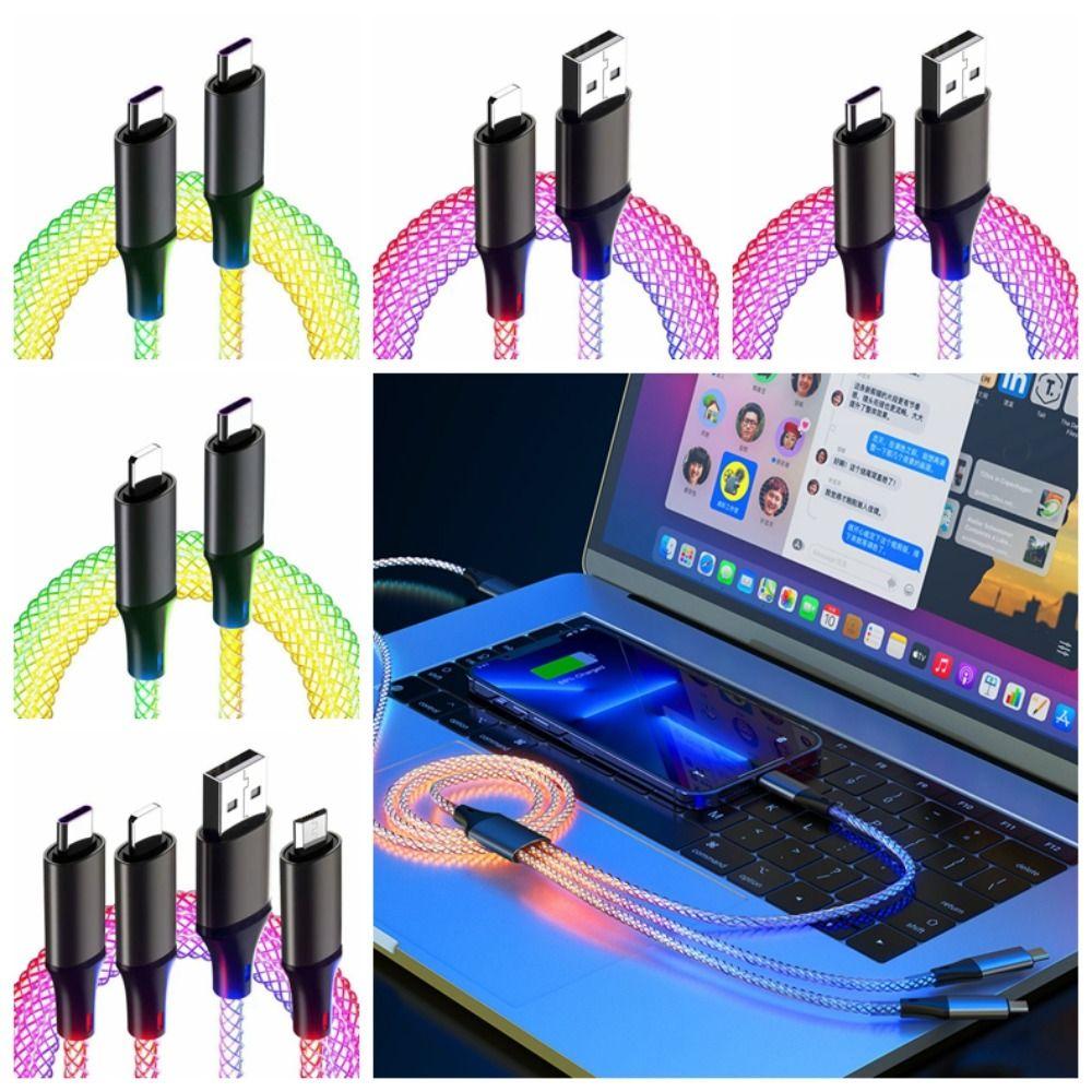 66W 6A RGB Fast Charging Cable RGB RGB Streamer Glowing Line Glowing Line Phone Accessories USB to type-C
66W 6A RGB Fast Charging Cable RGB RGB Streamer Glowing Line Glowing Line Phone Accessories USB to type-C