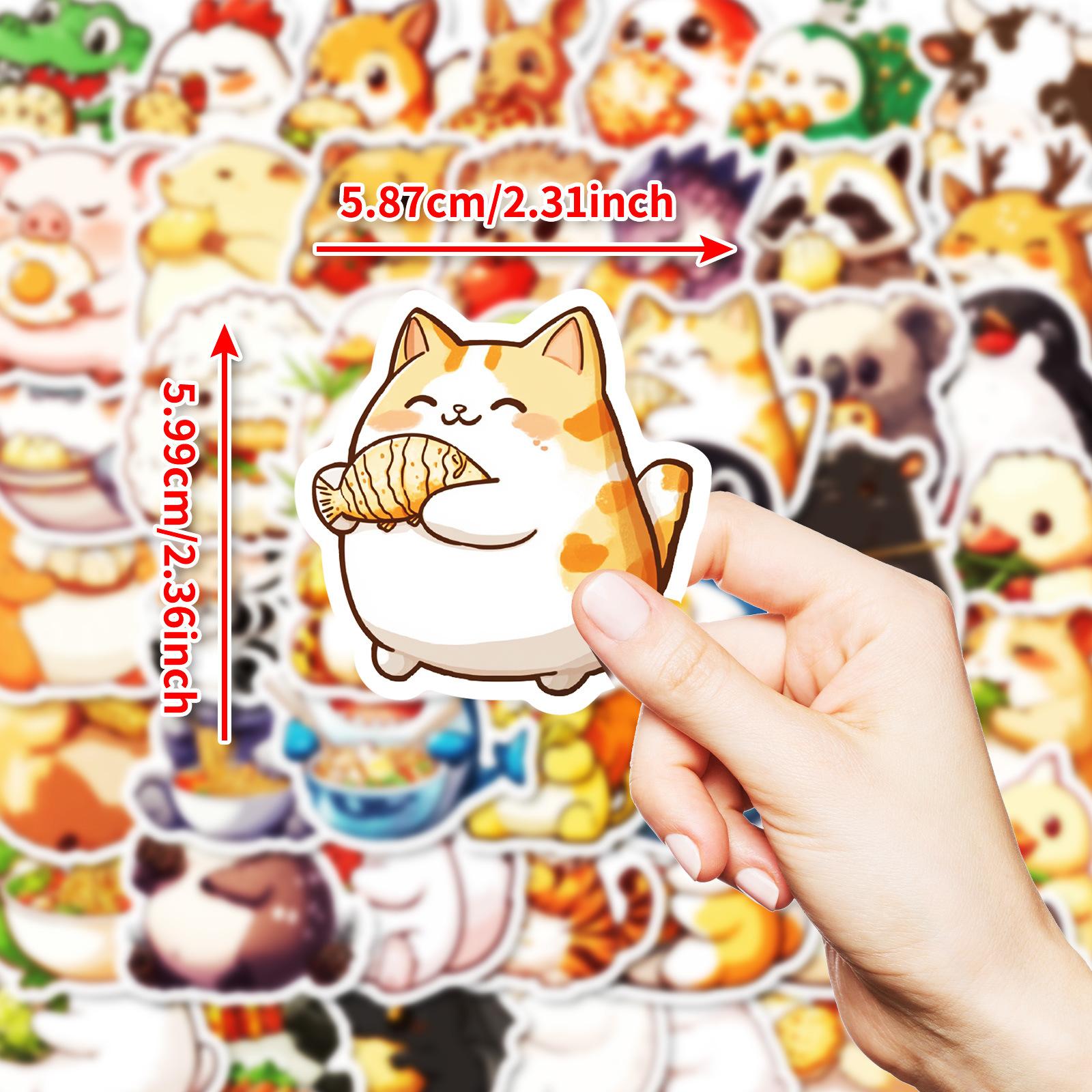 50 Супер Милых Расписанных Вручную Наклеек Граффити Кошка Ест Рыбу Детские Мультяшные Наклейки
50 Супер Милых Расписанных Вручную Наклеек Граффити Кошка Ест Рыбу Детские Мультяшные Наклейки