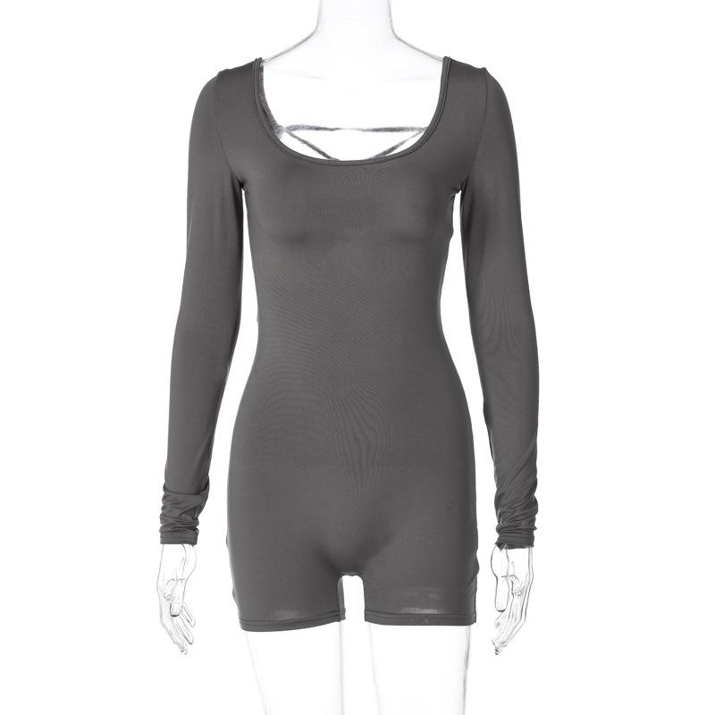 Летний женский спортивный комбинезон 2025 европейско-американского стиля с длинным рукавом, U-образным вырезом, завязками, открытой спиной, высокой талией, эффектом лифтинга бедер для йоги Small серый
Летний женский спортивный комбинезон 2025 европейско-американского стиля с длинным рукавом, U-образным вырезом, завязками, открытой спиной, высокой талией, эффектом лифтинга бедер для йоги Small серый