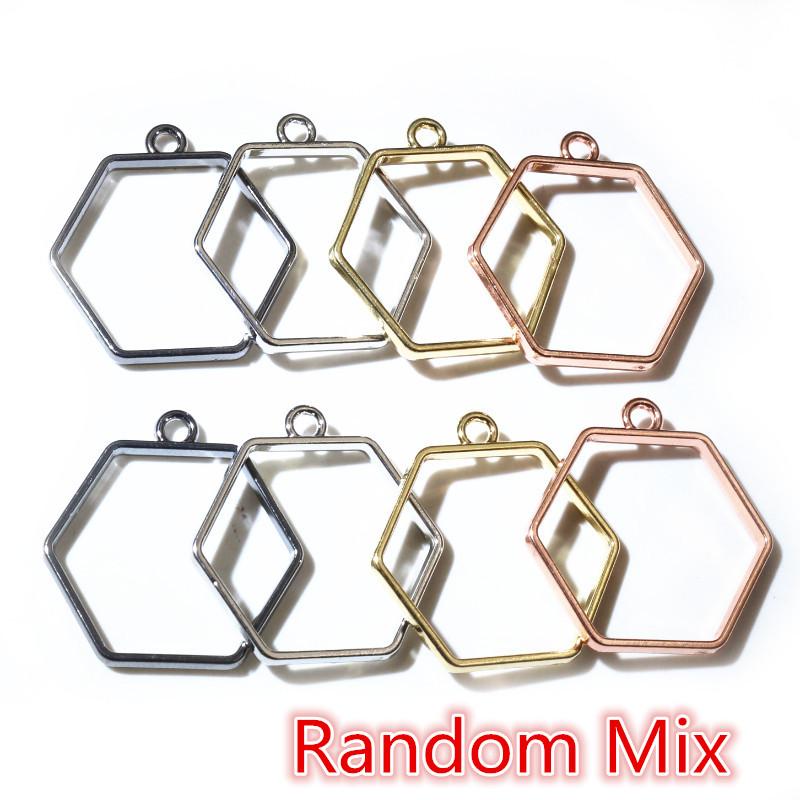 10pcs 29x28mm Hexagon Geometric Hollow Zinc Alloy Metal Frame Bezel Epoxy Resin Pendant Tray For DIY Jewelry Making Accessories
10pcs 29x28mm Hexagon Geometric Hollow Zinc Alloy Metal Frame Bezel Epoxy Resin Pendant Tray For DIY Jewelry Making Accessories