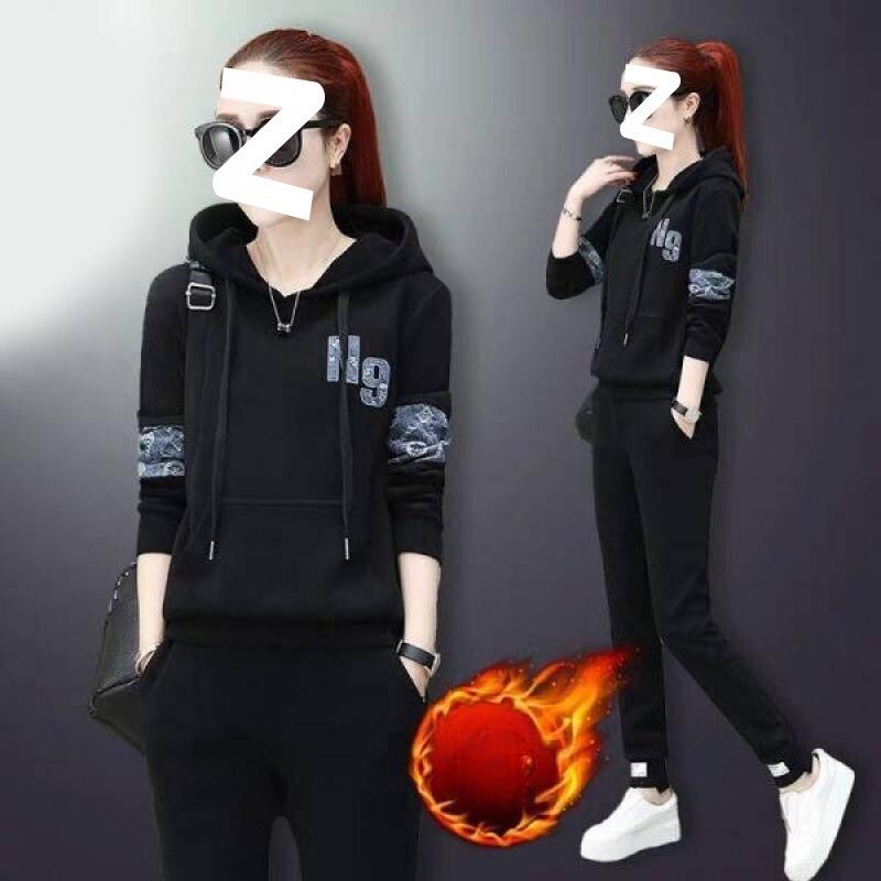 Sportswear Set for Women - Fall/winter Fashion, Loose and Thick, with Added Insulation, Comfortable Casual Hoodie Set of Two Pieces XXXL чорний
Sportswear Set for Women - Fall/winter Fashion, Loose and Thick, with Added Insulation, Comfortable Casual Hoodie Set of Two Pieces XXXL чорний