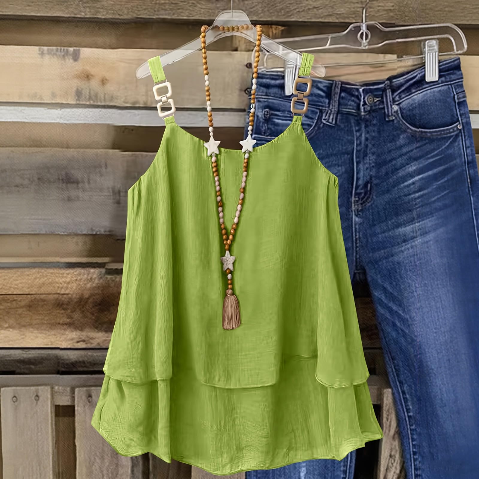 Women Loose Sleeveless Blouses Casual Linen Tank Tops M зелений
Women Loose Sleeveless Blouses Casual Linen Tank Tops M зелений