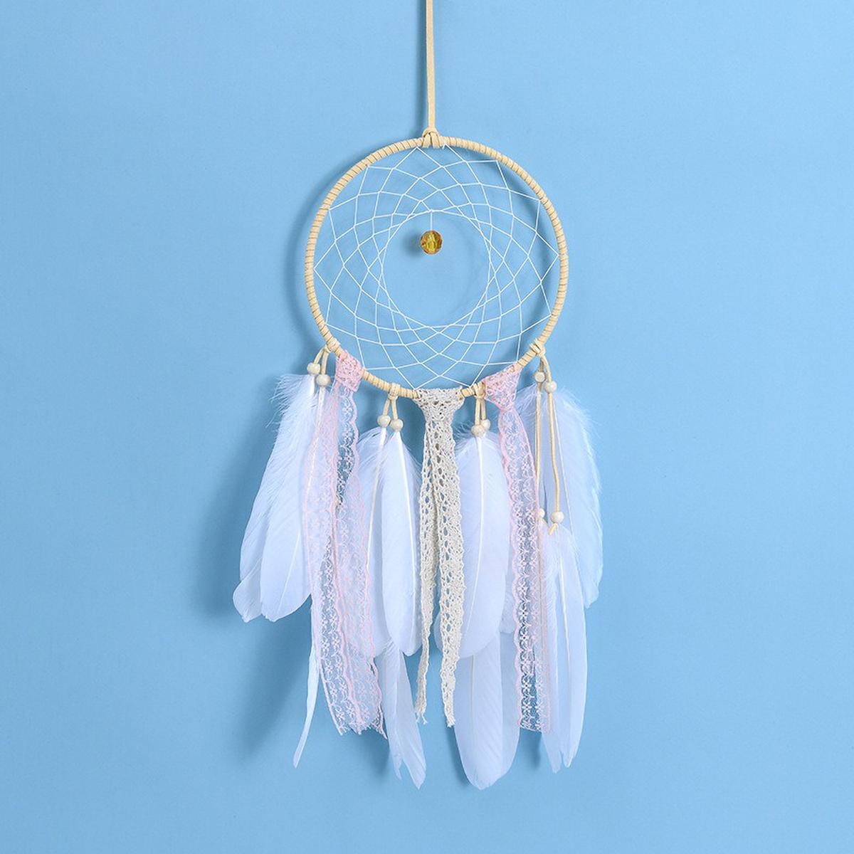 Girls Room Decor - Heart Shaped Dreamcatcher with Feathers, Boho Hanging Wall Ornament
Girls Room Decor - Heart Shaped Dreamcatcher with Feathers, Boho Hanging Wall Ornament