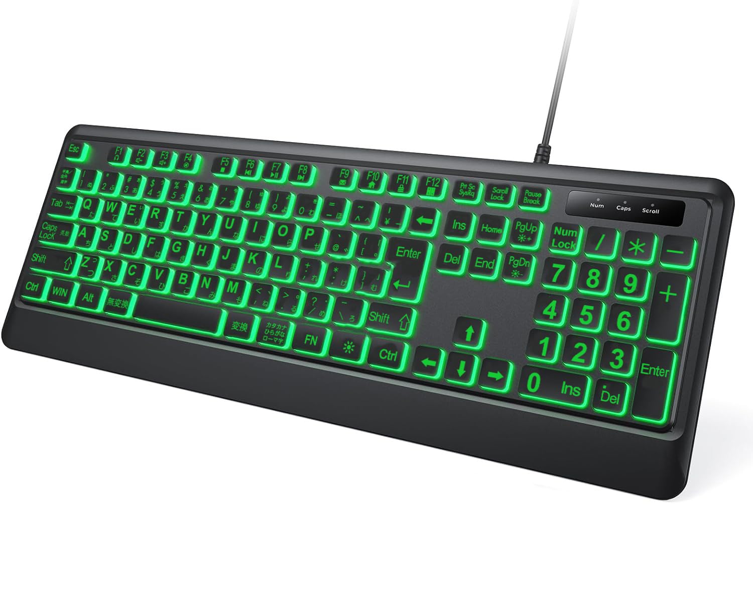 Large Letter Backlit Computer 7 Color Backlit with Wrist USB Plug and Extra Large Character Keys for Easy Reading and Wired Light Up for PC Extra чорний
Large Letter Backlit Computer 7 Color Backlit with Wrist USB Plug and Extra Large Character Keys for Easy Reading and Wired Light Up for PC Extra чорний