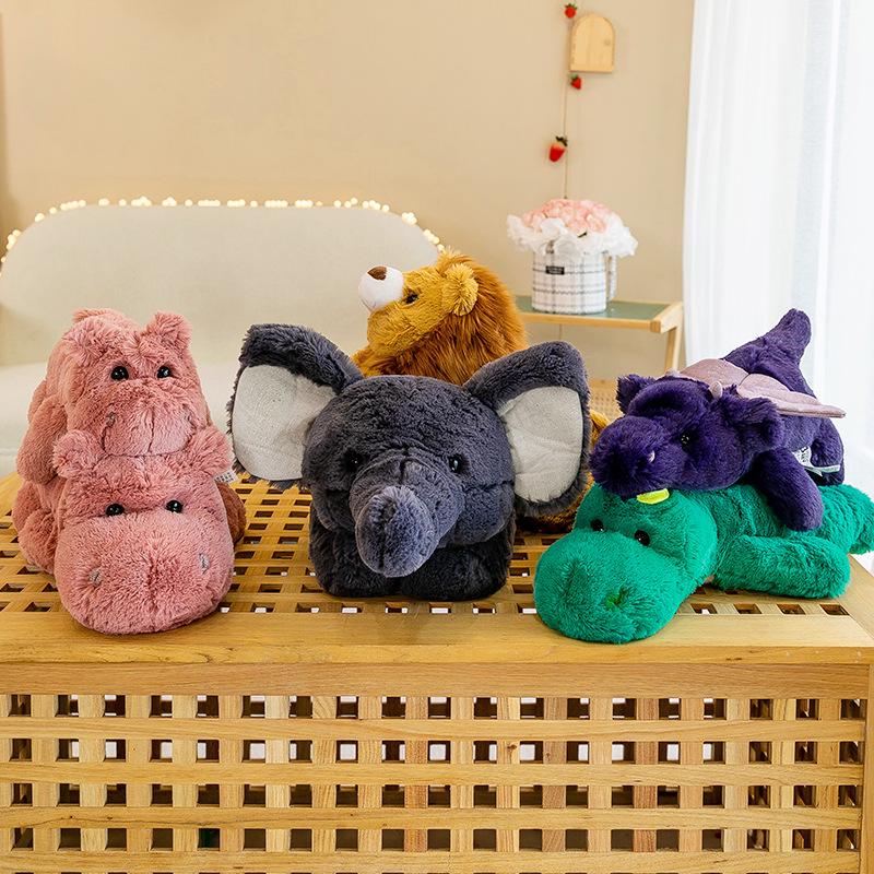 Soft & Cute Plush Toy Series: Elephant, Dinosaur, Lion, Hippo & Dragon Dolls 35 cm (0.2 kg)
Soft & Cute Plush Toy Series: Elephant, Dinosaur, Lion, Hippo & Dragon Dolls 35 cm (0.2 kg)