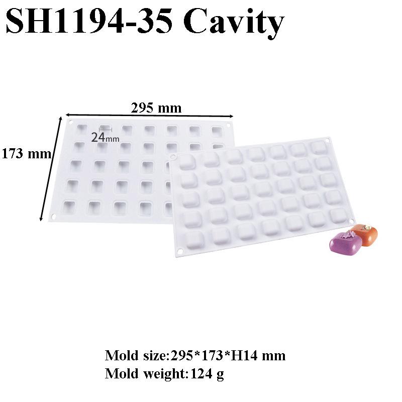 12-Cavity Silicone Mold for Mousse Cake, Foie Gras, Desserts, and Handmade Soap
12-Cavity Silicone Mold for Mousse Cake, Foie Gras, Desserts, and Handmade Soap