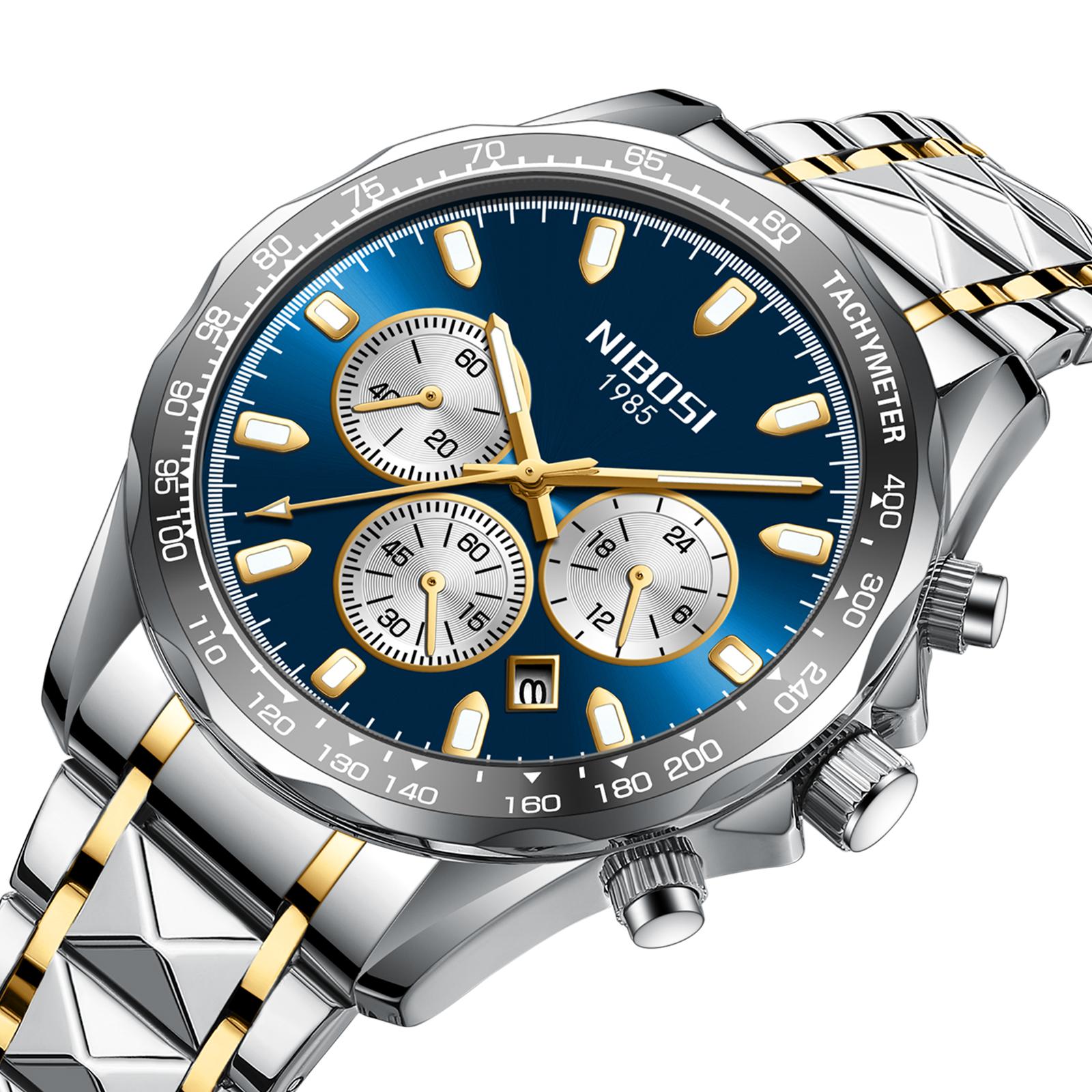 Luxury Chronograph Quartz Watch for Men Stainless Steel Waterproof Date Business Male Watches Relogios Masculino срібний
Luxury Chronograph Quartz Watch for Men Stainless Steel Waterproof Date Business Male Watches Relogios Masculino срібний