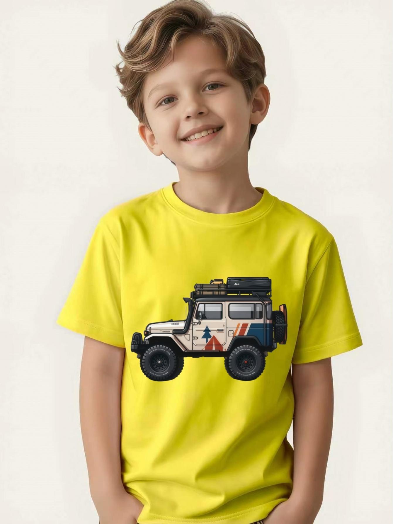 Children s printed T-shirt boys summer short-sleeved party versatile and handsome tops 100
Children s printed T-shirt boys summer short-sleeved party versatile and handsome tops 100