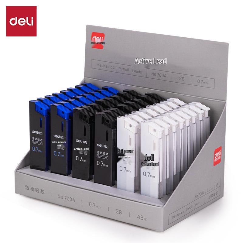 Deli Mechanical Pencil Lead 0.5/0.7mm, 2B & HB, 60mm Length, 1 Piece Price per piece, order in box quantities
Deli Mechanical Pencil Lead 0.5/0.7mm, 2B & HB, 60mm Length, 1 Piece Price per piece, order in box quantities