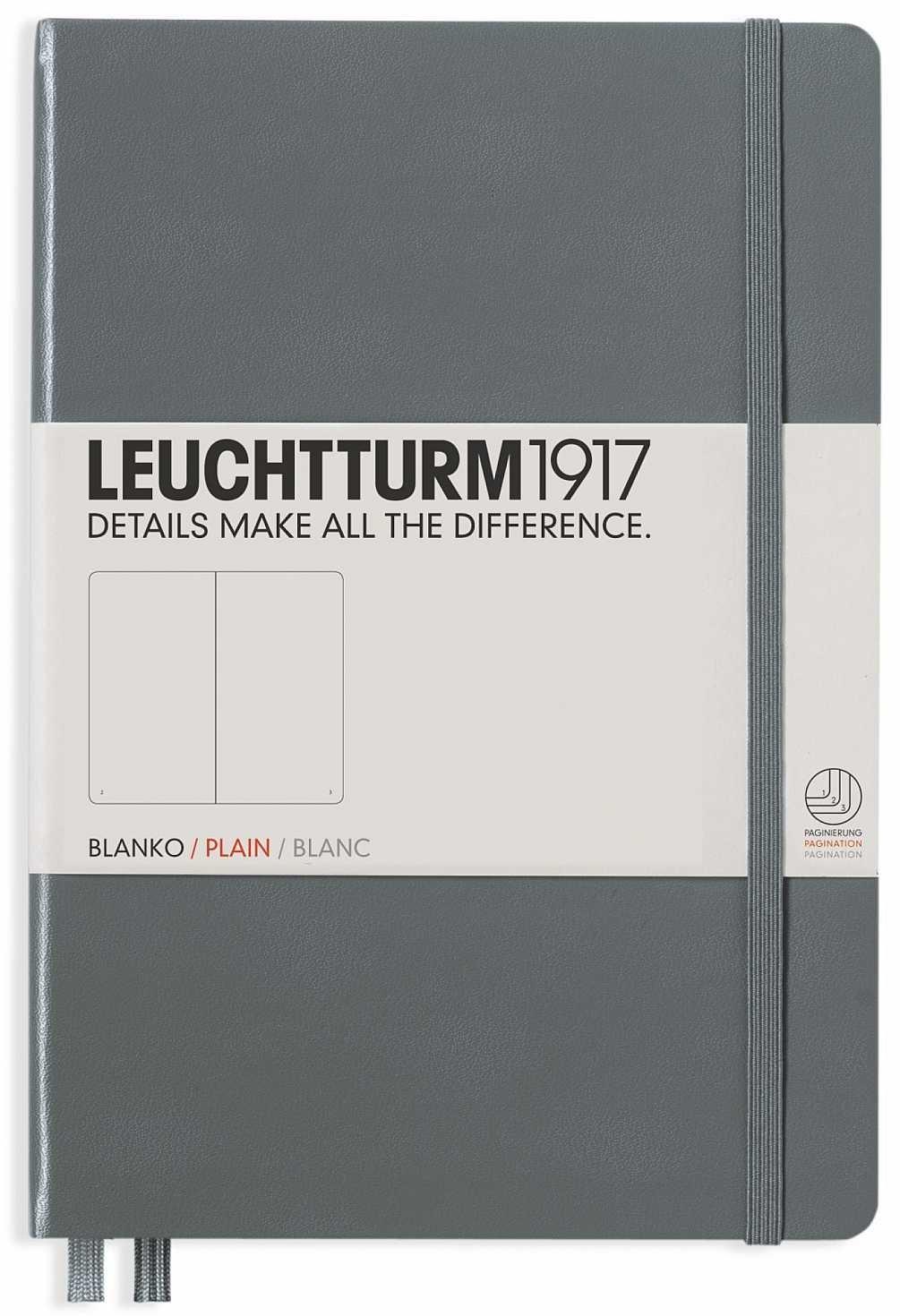Leuchtturm A5 Officially Imported Notebook, Plain, Softcover, Anthracite, 362866,
Leuchtturm A5 Officially Imported Notebook, Plain, Softcover, Anthracite, 362866,