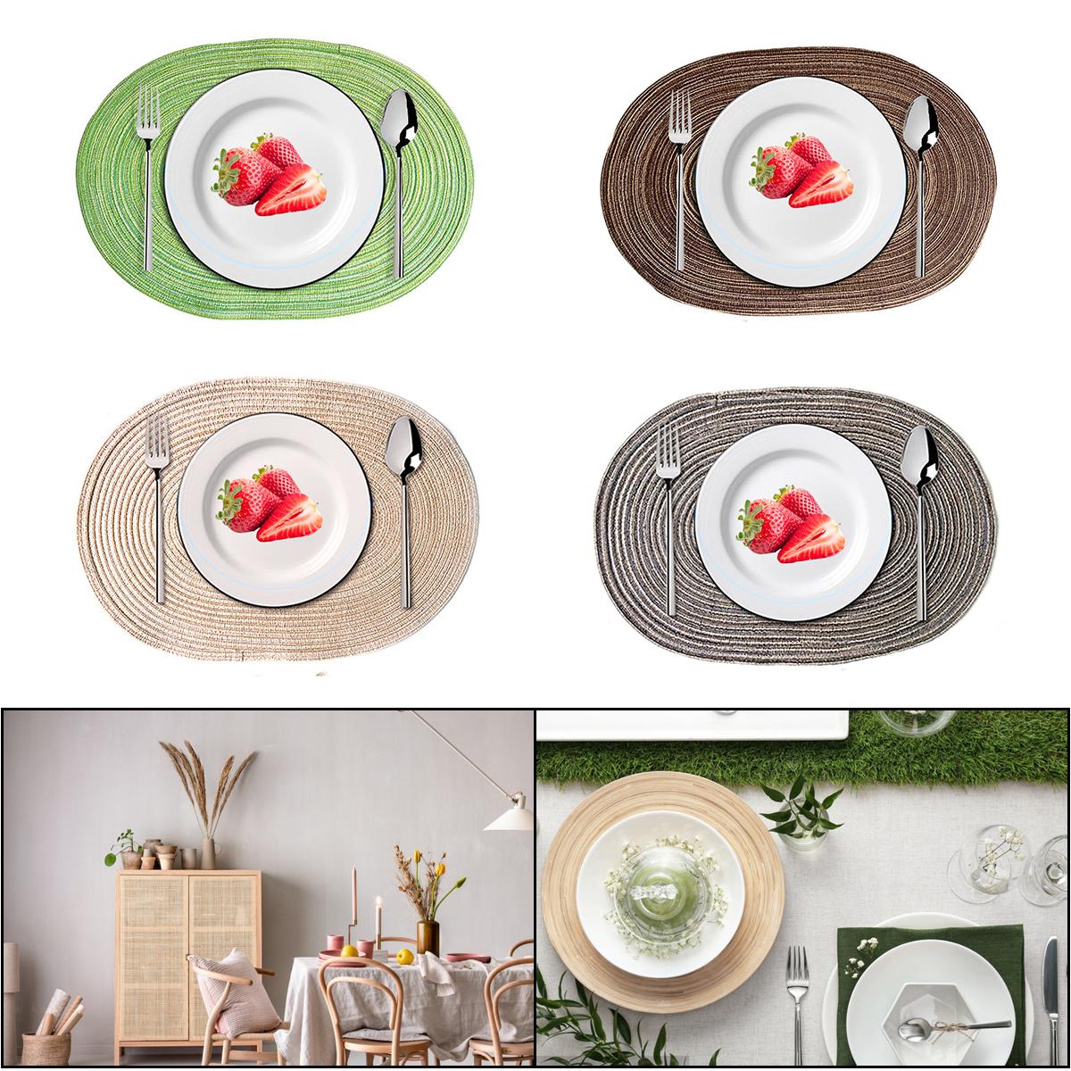 PDTO Хлопчатобумажная пряжа Овальный коврик для столовых приборов Теплоизоляционные подставки для подставок Противоожоговый настольный коврик
PDTO Хлопчатобумажная пряжа Овальный коврик для столовых приборов Теплоизоляционные подставки для подставок Противоожоговый настольный коврик