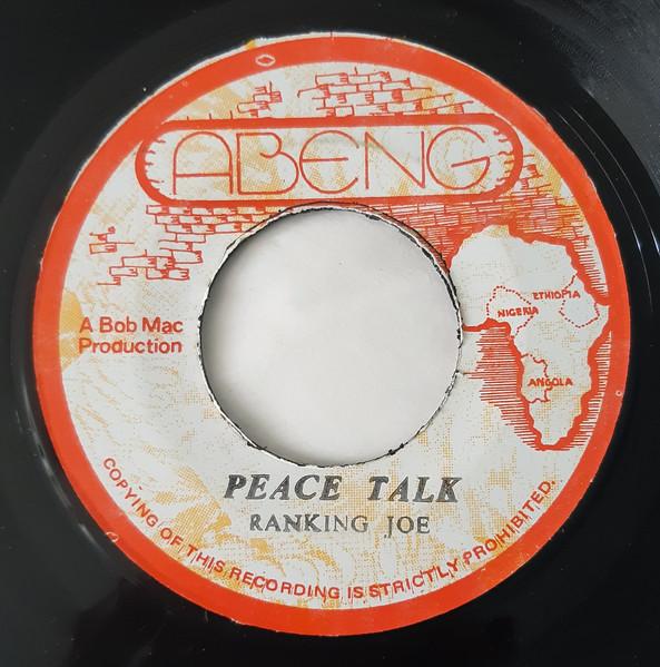 7inch Record RANKING JOE MIGHTY CLOUD BAND Peace Talk NONE Abeng Jamaica Reggae Ska Dub Used
7inch Record RANKING JOE MIGHTY CLOUD BAND Peace Talk NONE Abeng Jamaica Reggae Ska Dub Used