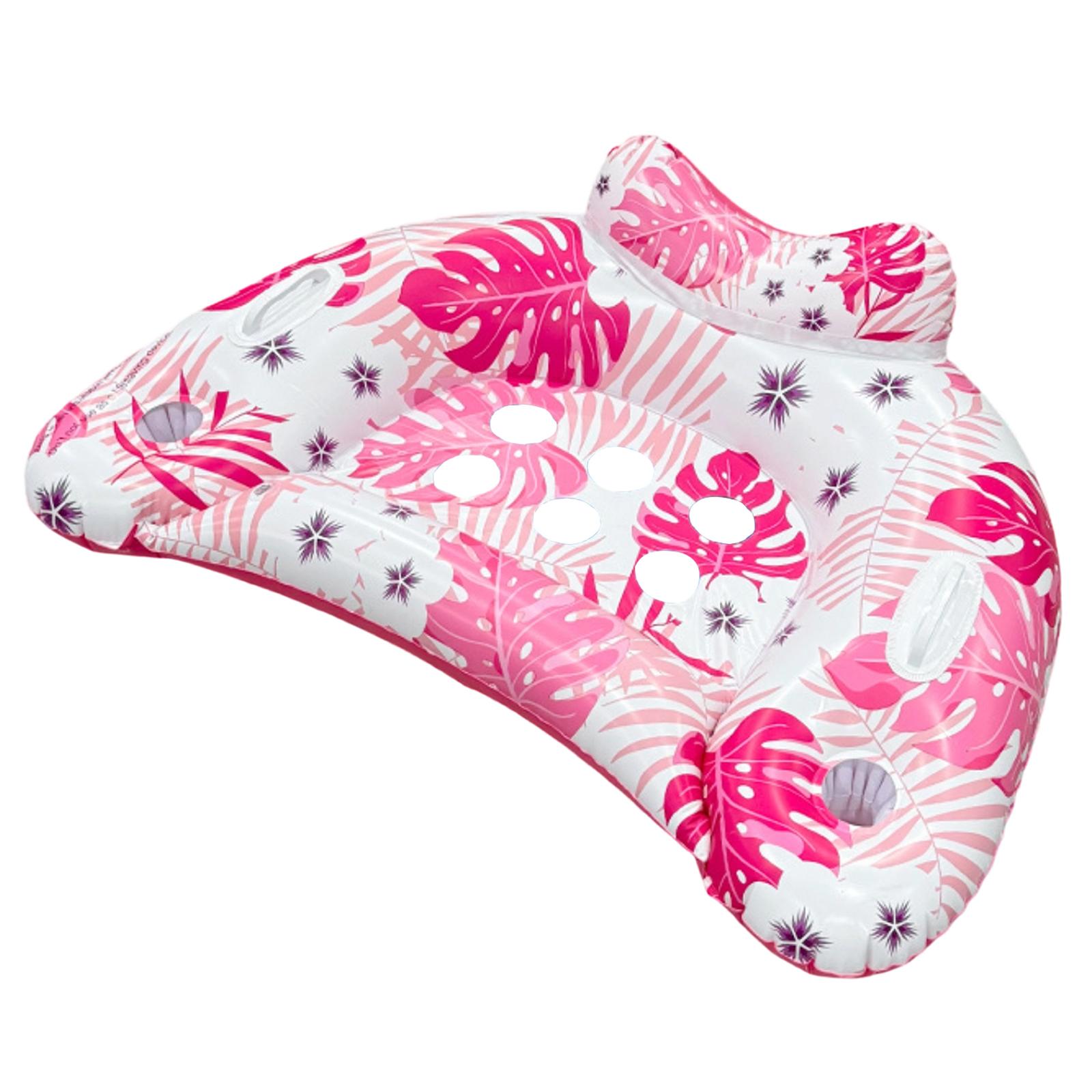 Inflatable Pool Float Lounge with Tropical Leaf Print Comfortable Headrest Durable Construction for Adults and Teens One Size рожевий
Inflatable Pool Float Lounge with Tropical Leaf Print Comfortable Headrest Durable Construction for Adults and Teens One Size рожевий