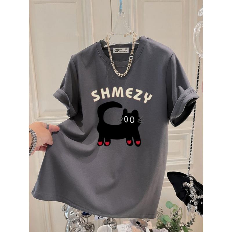 Футболка Cartoon Cat Top, новая летняя корейская версия, Love Letters, большая версия, свободная серая футболка с короткими рукавами для женщин M
Футболка Cartoon Cat Top, новая летняя корейская версия, Love Letters, большая версия, свободная серая футболка с короткими рукавами для женщин M