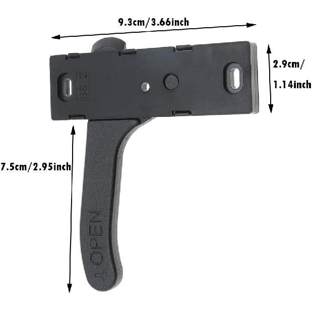 Riloer Засувка для сітчастих дверей автофургона зі сплаву цинку Засувка для дверей кемпера Комплект ручки для правої руки для автофургона, причепа, кемпера, будинку на колесах, вантажного причепа
Riloer Засувка для сітчастих дверей автофургона зі сплаву цинку Засувка для дверей кемпера Комплект ручки для правої руки для автофургона, причепа, кемпера, будинку на колесах, вантажного причепа