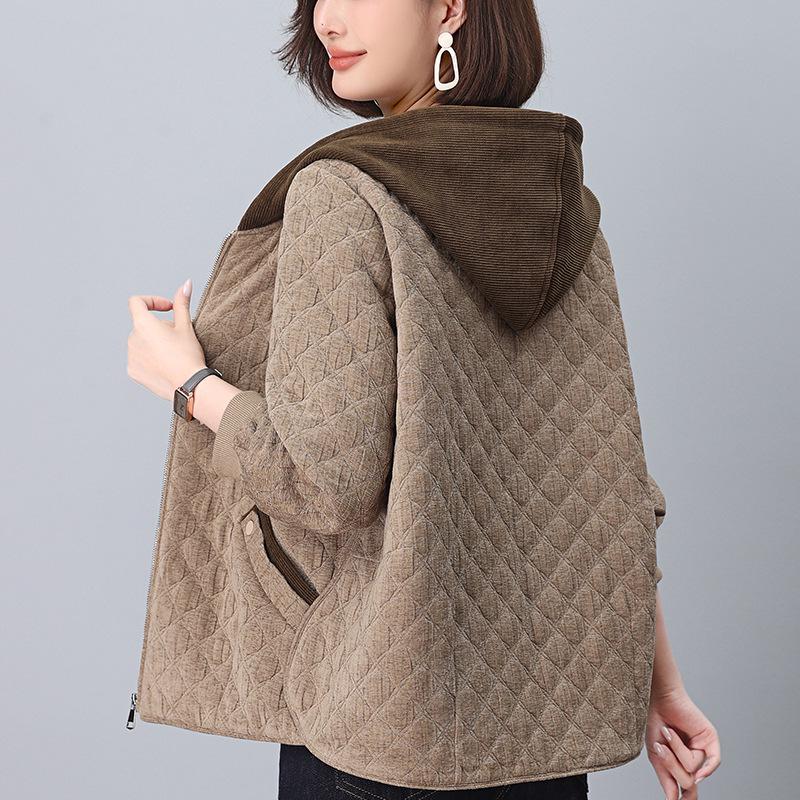Women s Hooded Spliced Jacket - Spring/Autumn 2024 Fashion: Casual, Loose, Slimming Short Style for Petite and Moms XXL (135-150 lbs)
Women s Hooded Spliced Jacket - Spring/Autumn 2024 Fashion: Casual, Loose, Slimming Short Style for Petite and Moms XXL (135-150 lbs)