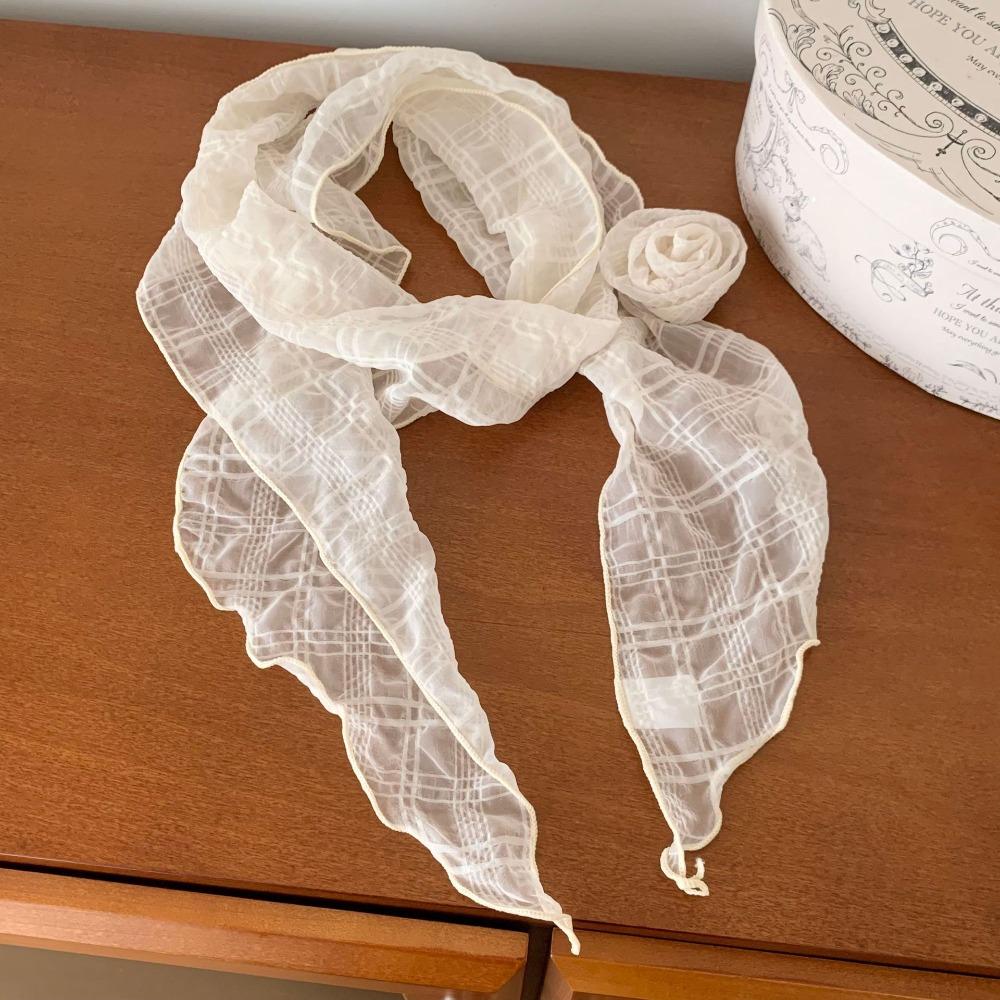 Detachable Rose Flower Women s Chiffon Scarf Lightweight Breathable Neck Kerchief Solid Color Soft Photo-Ready Shawl
Detachable Rose Flower Women s Chiffon Scarf Lightweight Breathable Neck Kerchief Solid Color Soft Photo-Ready Shawl