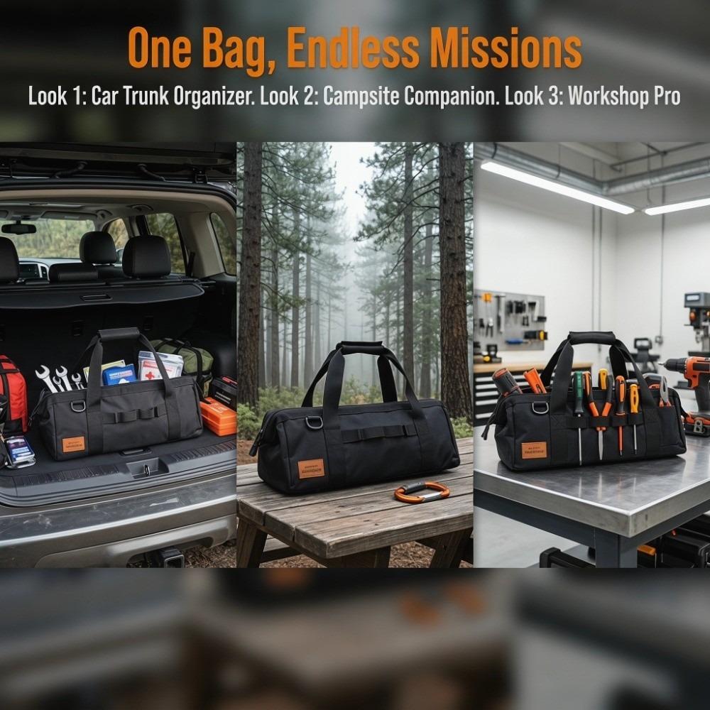 Large Capacity Wide Mouth Tool Bag Waterproof Gear Storage Bag Tool Organizer Bag Outdoor Gear
Large Capacity Wide Mouth Tool Bag Waterproof Gear Storage Bag Tool Organizer Bag Outdoor Gear