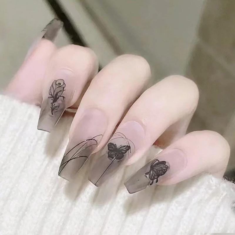 Smoky Gradient Matte Rose Butterfly Nail Art Patches – Full Size Wearable False Nail Stickers
Smoky Gradient Matte Rose Butterfly Nail Art Patches – Full Size Wearable False Nail Stickers