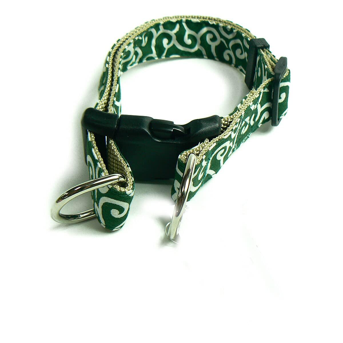 Dog Collar Double Ring Zenpets Japanese Pattern Made in Japan Karakura 25mm Width Medium Dog Large Dog Arabesque XL-Green зелёный
Dog Collar Double Ring Zenpets Japanese Pattern Made in Japan Karakura 25mm Width Medium Dog Large Dog Arabesque XL-Green зелёный
