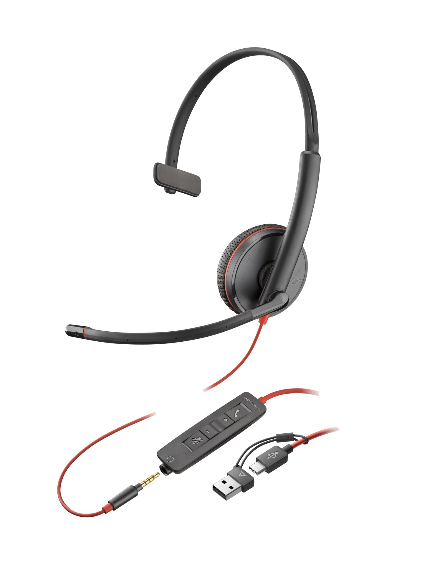 Проводная гарнитура Poly Blackwire 3215 подключение одно ухо шумоподавление (старая модель) USB-C чёрный
Проводная гарнитура Poly Blackwire 3215 подключение одно ухо шумоподавление (старая модель) USB-C чёрный