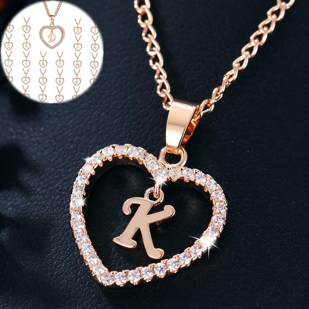 Подвеска Love Heart с именем, инициалами, ожерелье из 26 букв, цирконовое ожерелье с сердцем, ювелирные изделия A
Подвеска Love Heart с именем, инициалами, ожерелье из 26 букв, цирконовое ожерелье с сердцем, ювелирные изделия A