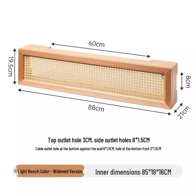 Beech Wood Wall-Mounted WiFi Router & Cable Organizer Shelf
Beech Wood Wall-Mounted WiFi Router & Cable Organizer Shelf
