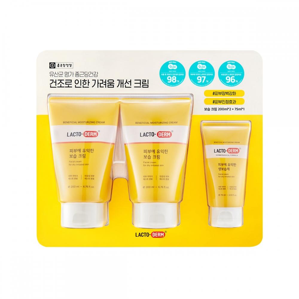 Chong Kun Dang Lactoderm Refreshing Moisturizer Cream 200ml X 2 + 75ml 
Chong Kun Dang Lactoderm Refreshing Moisturizer Cream 200ml X 2 + 75ml