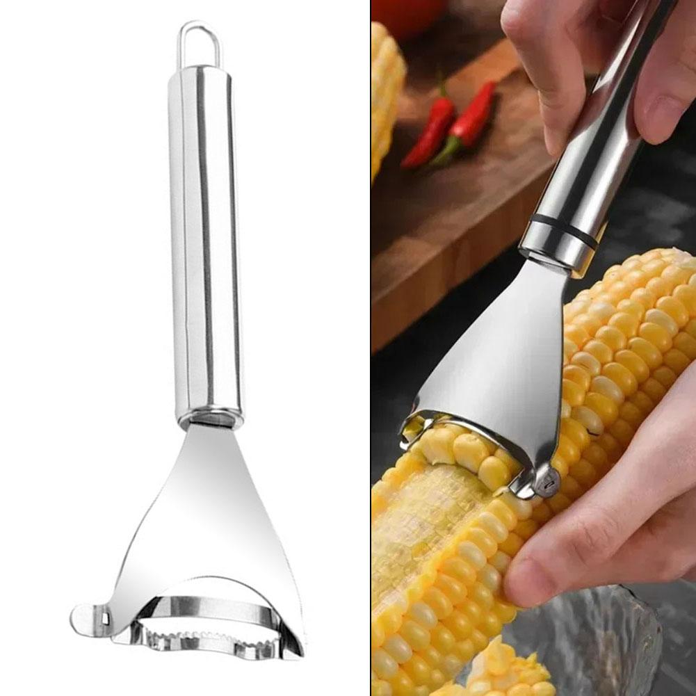 Stainless steel kitchen corn peeler tool for fast removal of corn kernels from cob compact size lightweight and easy to use China Mainland
Stainless steel kitchen corn peeler tool for fast removal of corn kernels from cob compact size lightweight and easy to use China Mainland