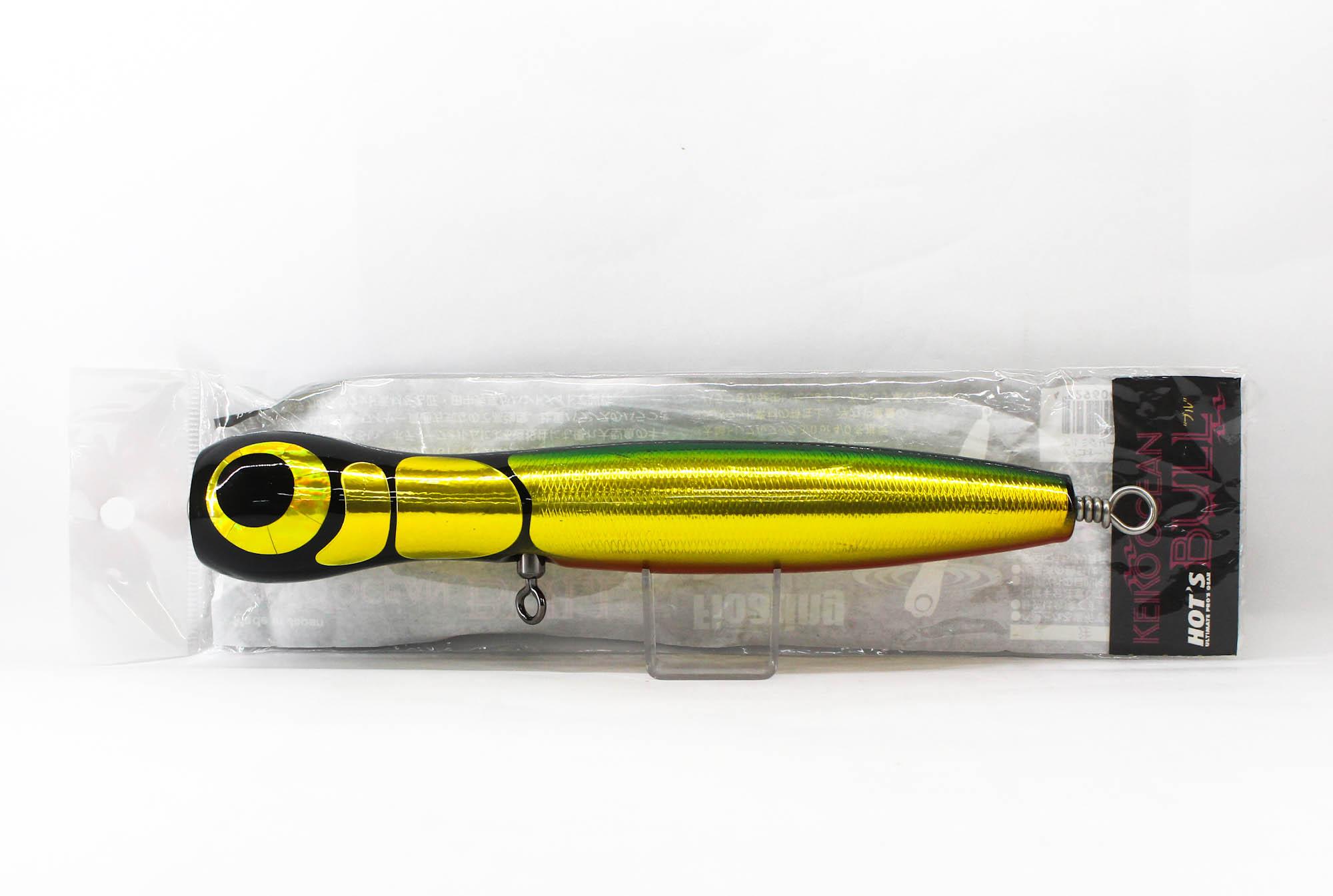Hots Keiko Ocean Bull 200mm Floating Green Gold (6817)
Hots Keiko Ocean Bull 200mm Floating Green Gold (6817)