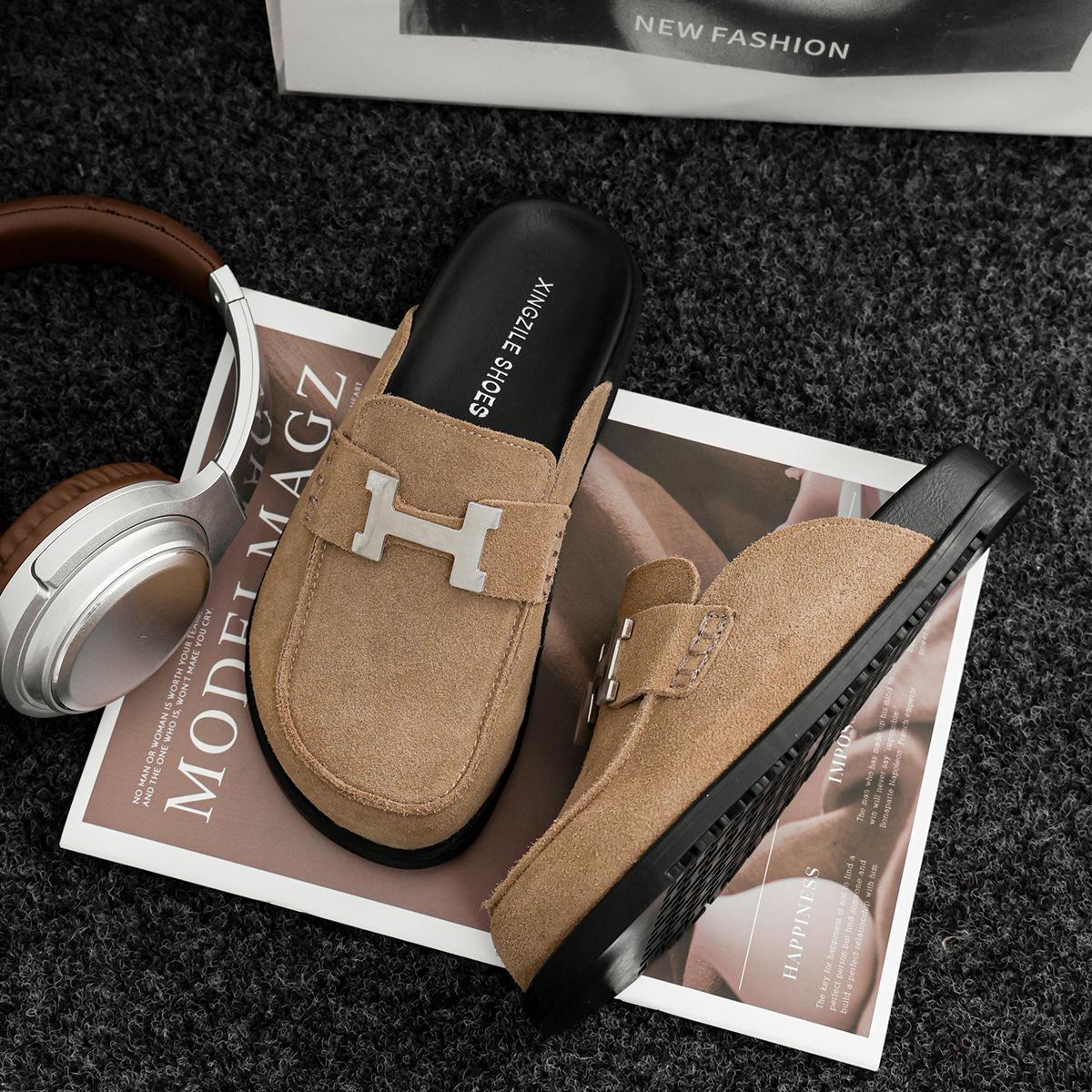 Leather bag head half slippers women s 2025 new summer outer wear sandals without heels lazy shoes platform Birkenstocks slippers 35 верблюд
Leather bag head half slippers women s 2025 new summer outer wear sandals without heels lazy shoes platform Birkenstocks slippers 35 верблюд