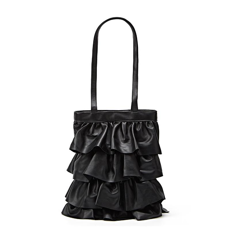 Large-capacity Ruffled Single-shoulder Bag Fashionable Pleated Underarm Bag and Niche Bucket Bag
Large-capacity Ruffled Single-shoulder Bag Fashionable Pleated Underarm Bag and Niche Bucket Bag