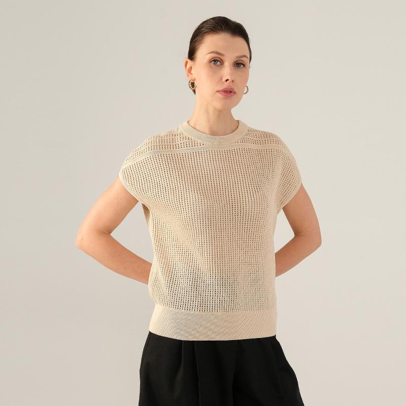 Women s Cotton Mesh Cutout Sleeveless Knitted Vest - Spring/Summer Loose Fit Extra Large бежевый
Women s Cotton Mesh Cutout Sleeveless Knitted Vest - Spring/Summer Loose Fit Extra Large бежевый