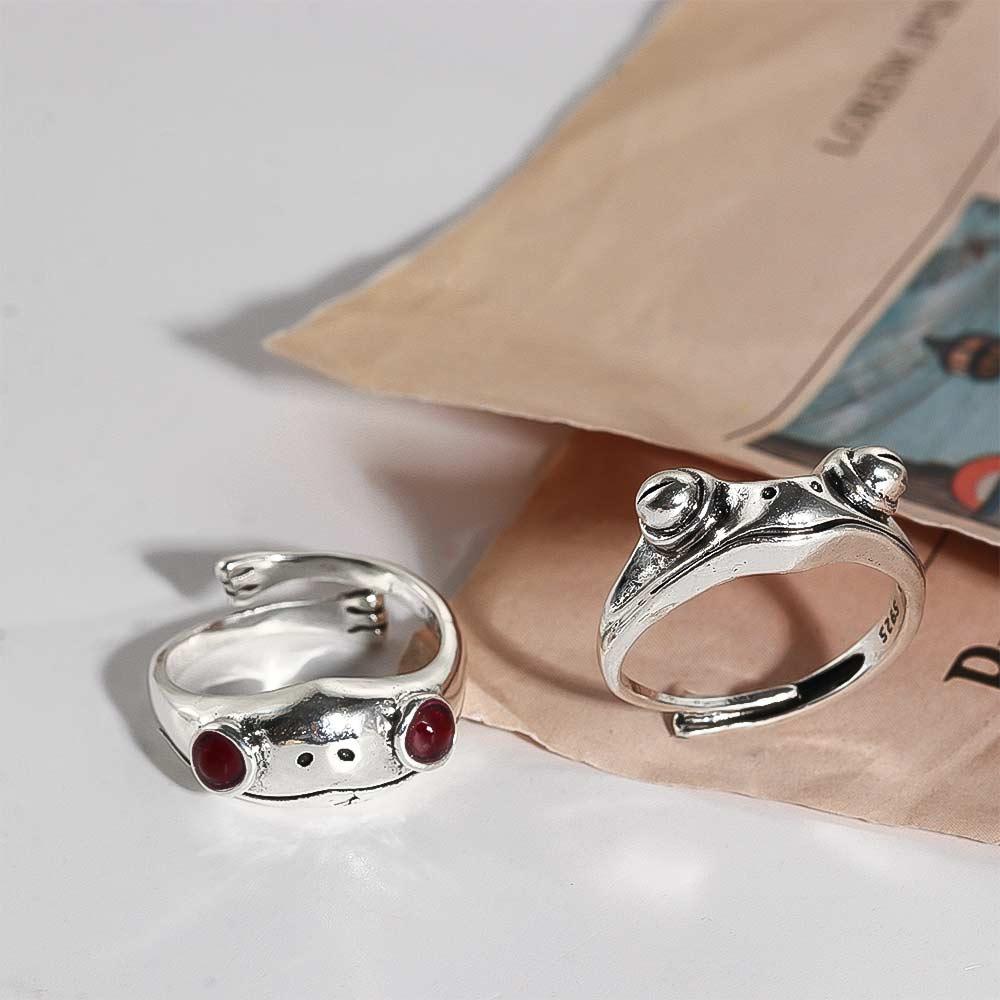 Statement Retro for Women Bohemian Vintage Silver Color Resizable Opening Ring Frog Finger Ring B
Statement Retro for Women Bohemian Vintage Silver Color Resizable Opening Ring Frog Finger Ring B