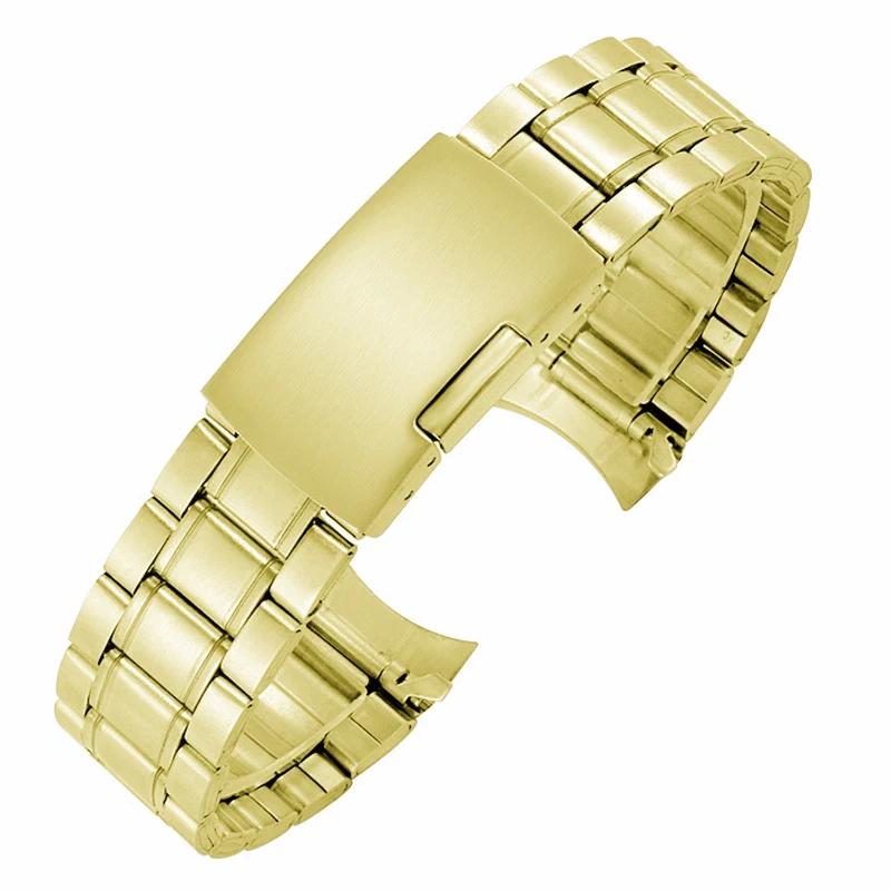 Curved End Metal Band 20mm 22mm Universal Replacement Strap for Seiko Bracelet Belt for Rolex Stainless Steel Watch Accessories 22mm золотий
Curved End Metal Band 20mm 22mm Universal Replacement Strap for Seiko Bracelet Belt for Rolex Stainless Steel Watch Accessories 22mm золотий
