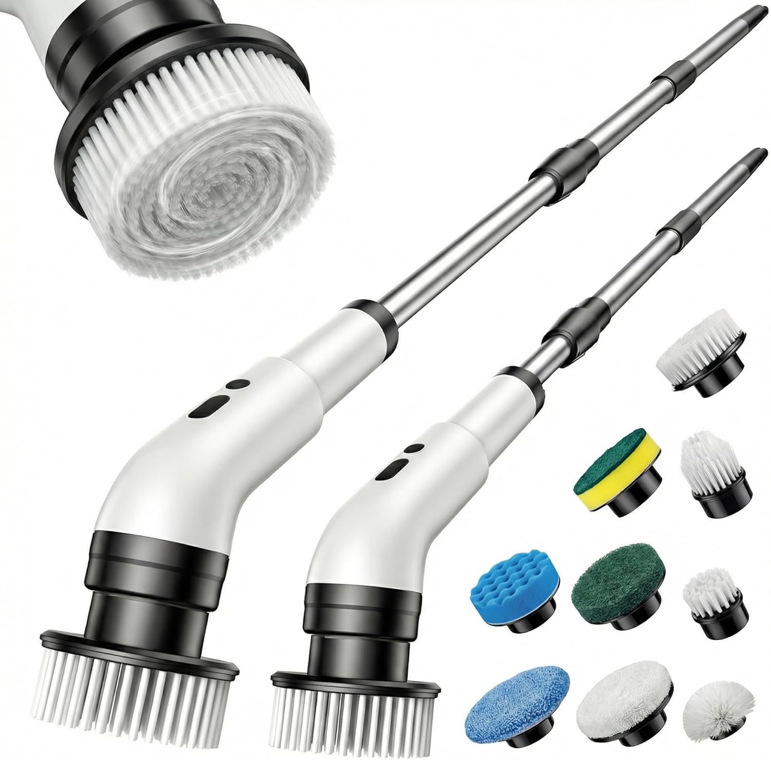 Scrubber, Cordless Power Scrubber for Bathroom/Shower/Tub/Tile & Grout, 9 Brush Heads, Dual-Speed, Adjustable United States
Scrubber, Cordless Power Scrubber for Bathroom/Shower/Tub/Tile & Grout, 9 Brush Heads, Dual-Speed, Adjustable United States