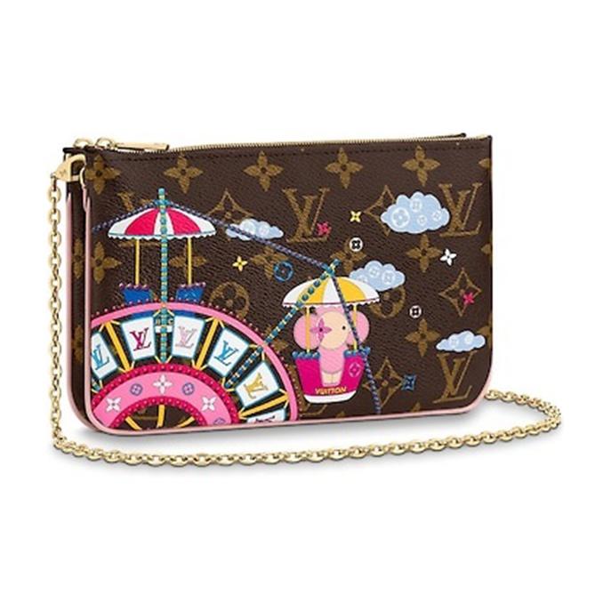 Louis Vuitton Pochette Double Zip Classic Versatile Portable Cartoon Coated Canvas Underarm Clutch Shoulder Bag Women bags Brown M69744 Basic Set (Bag+Dust Bag)
Louis Vuitton Pochette Double Zip Classic Versatile Portable Cartoon Coated Canvas Underarm Clutch Shoulder Bag Women bags Brown M69744 Basic Set (Bag+Dust Bag)