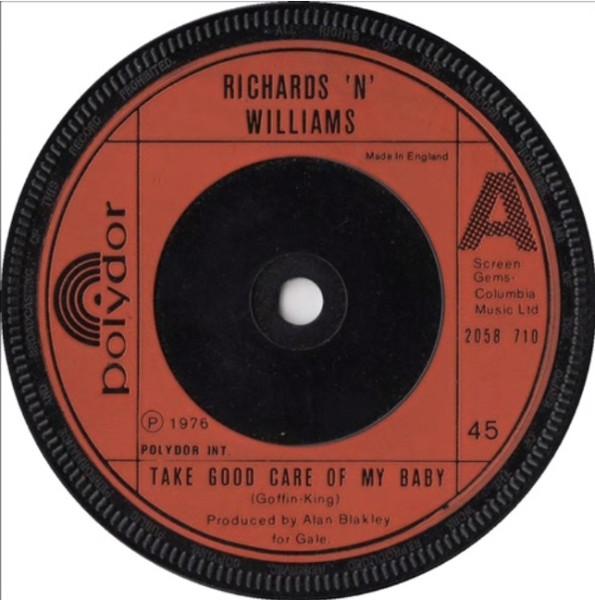 7inch Record JOHN RICHARDSON N ALAN WILLIAMS - Take Good Care Of My Baby / Love Bo 2058710 Polydor 1976 UK Pop Used
7inch Record JOHN RICHARDSON N ALAN WILLIAMS - Take Good Care Of My Baby / Love Bo 2058710 Polydor 1976 UK Pop Used