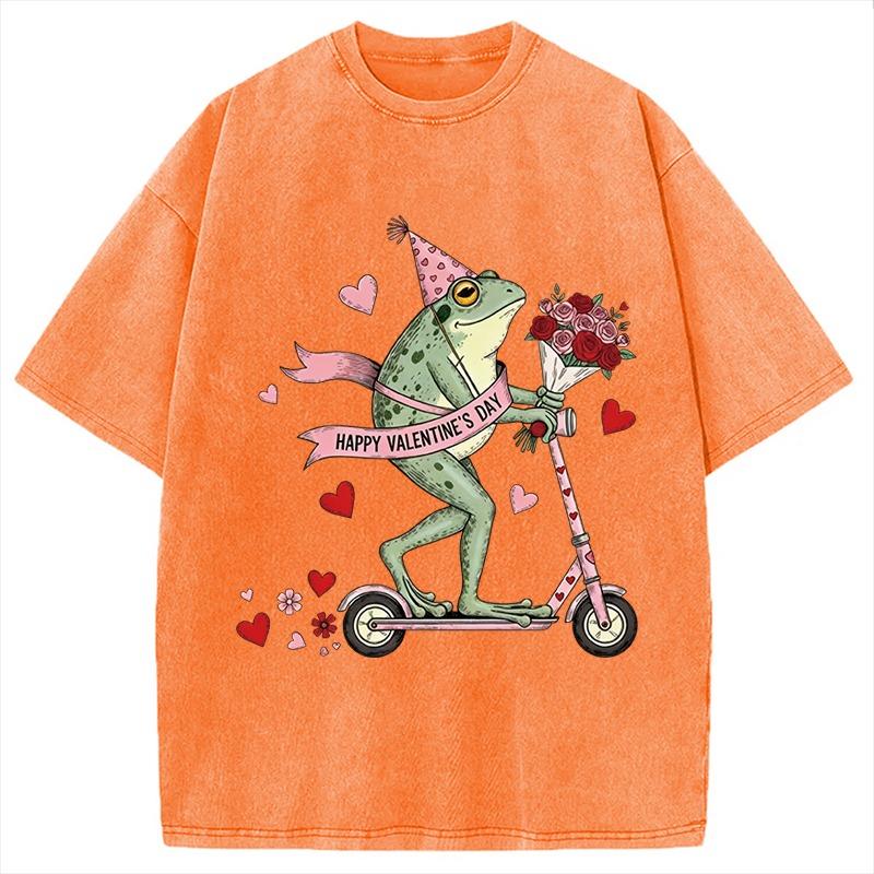 Funny Frog Valentine Washed T-Shirt Men s Short Sleeve Summer Round Neck Tee Oversized Harajuku Chic Couple Tunics Females 3XL
Funny Frog Valentine Washed T-Shirt Men s Short Sleeve Summer Round Neck Tee Oversized Harajuku Chic Couple Tunics Females 3XL