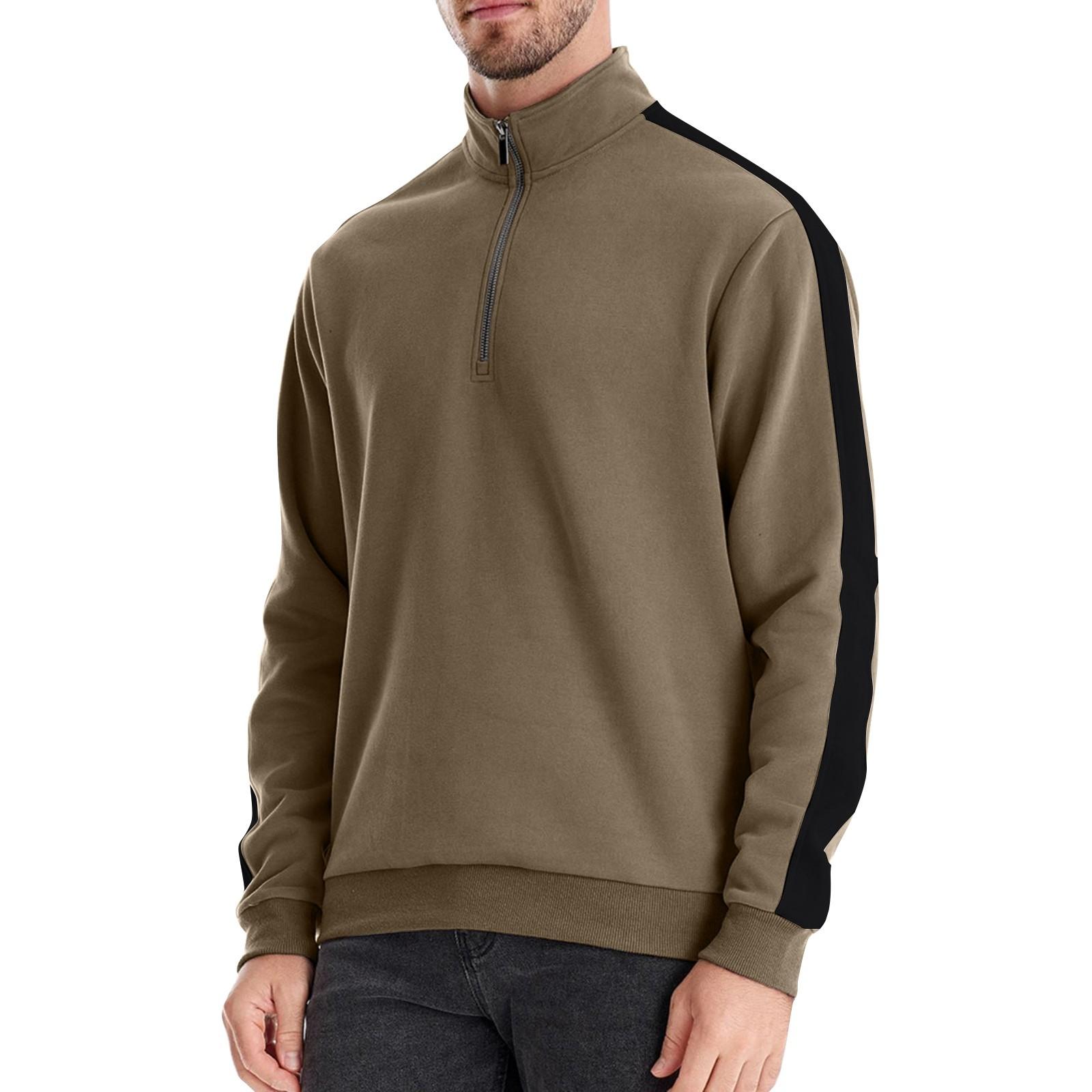 Мужской зимний однотонный трикотажный топ с воротником-стойкой и полумолнией, облегающий покрой, с длинным рукавом L армия зеленый
Мужской зимний однотонный трикотажный топ с воротником-стойкой и полумолнией, облегающий покрой, с длинным рукавом L армия зеленый